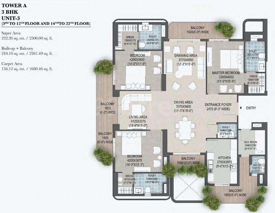 Shalimar Sky Garden Floor plan